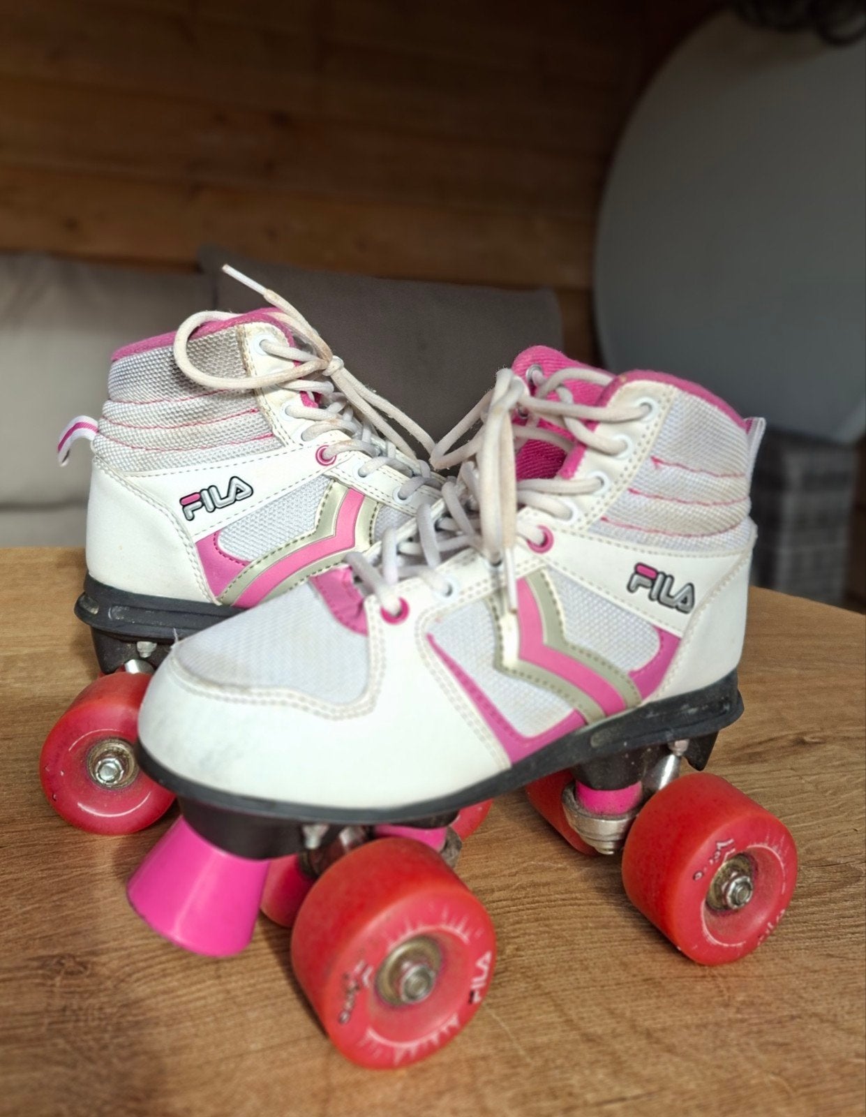 Fila rolschaatsen maat 36 met beschermset, Gebruikt, Kinderen, Bescherming, Ophalen