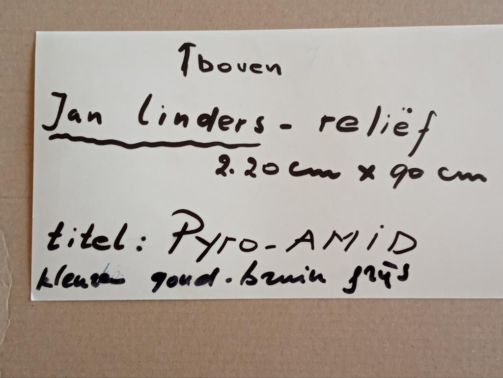 Jan Linders Pyro-Amid persfoto jaren 70-80, Ophalen of Verzenden
