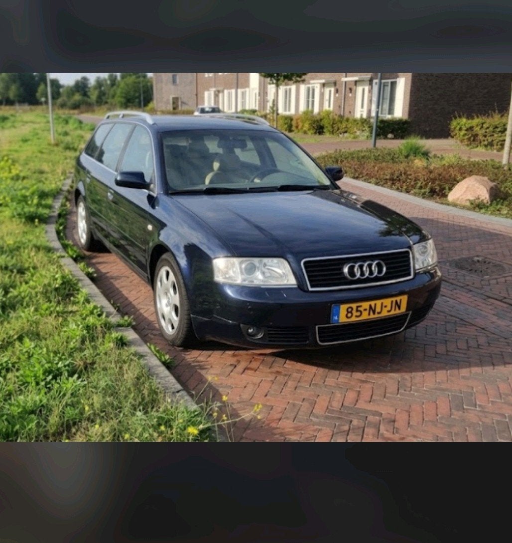 VANDAAG OPHALEN Audi A6 2.4 V6 Avant Quattro 170pk  AUT 2003, Auto's, Automaat, Automatische klimaatregeling, Beige, Blauw