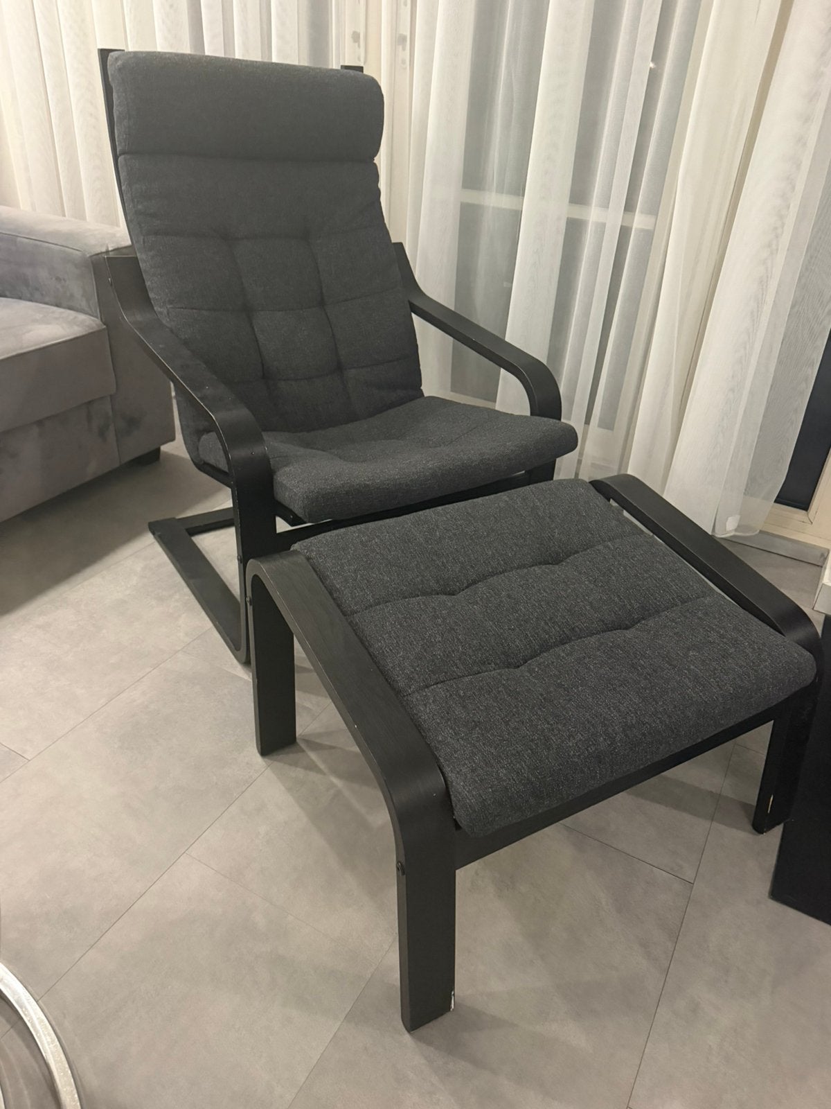 Ikea Fauteuils met voetenbankje, Ophalen, Zo goed als nieuw, 75 tot 100 cm, 50 tot 75 cm