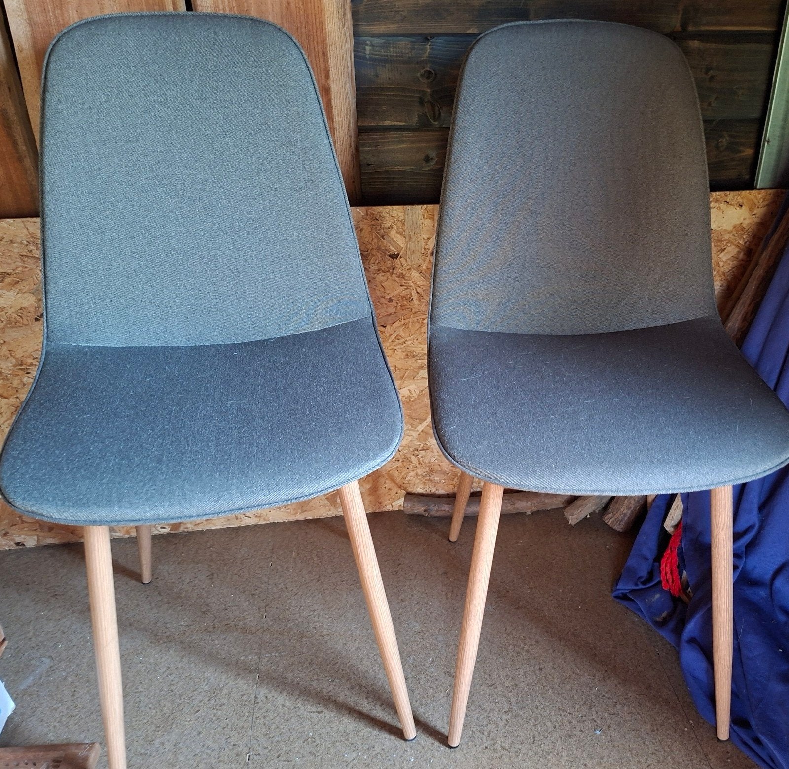 Stoel 2 stuks, Ophalen, Stof, Twee
