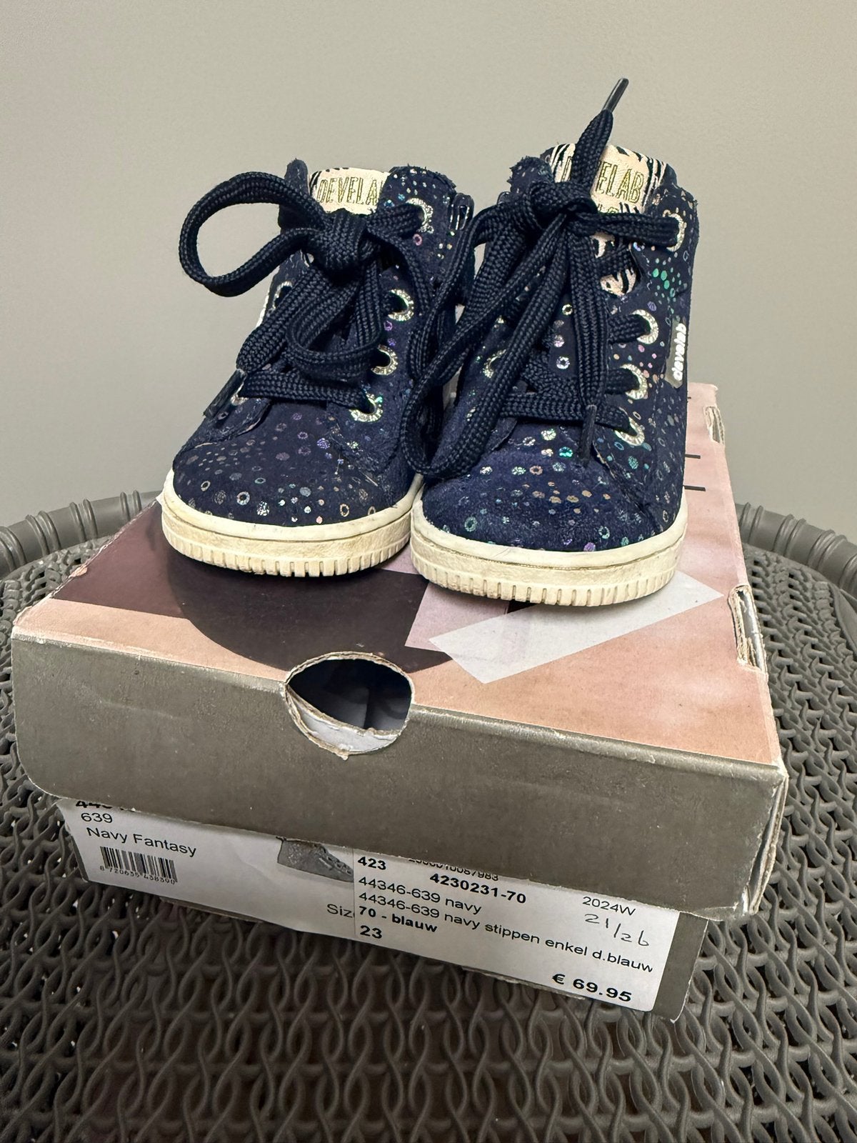 Develab girls maat  23  sneakers, Kinderen en Baby's, Kinderkleding | Schoenen en Sokken, Ophalen of Verzenden, Zo goed als nieuw
