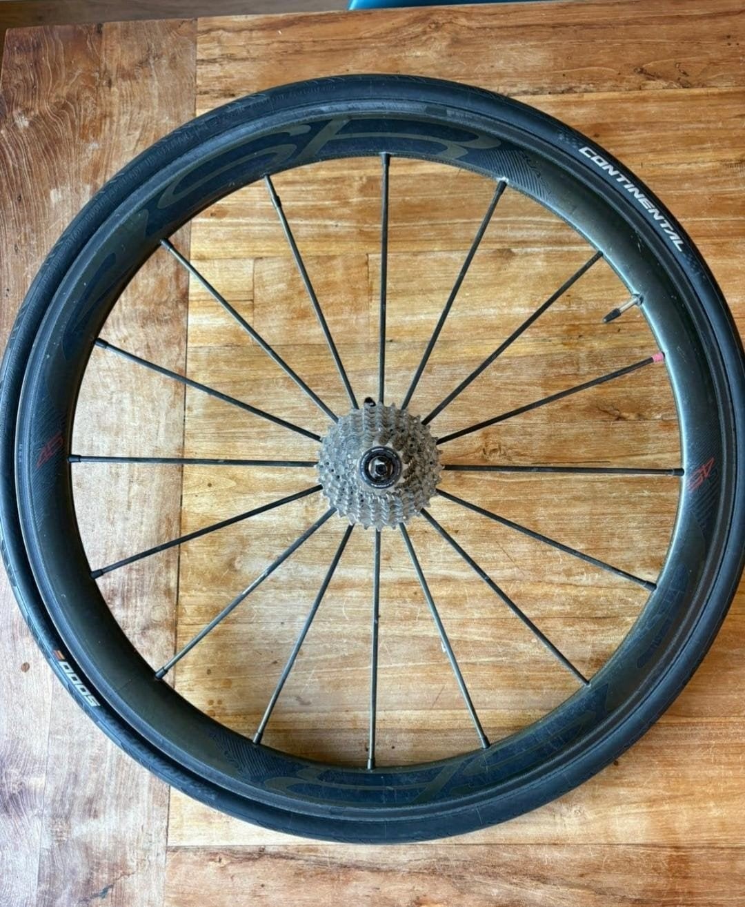 Quasar 45 Red Carbon Wielset, Fietsen en Brommers, Quasar, Zo goed als nieuw, Racefiets, Carbon