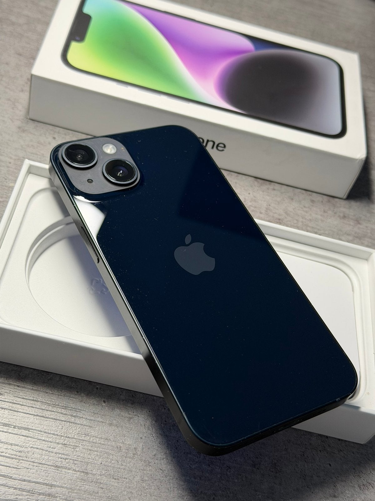  Apple iphone 14 Midnight 256GB Batterij 100%, 256 GB, Apple, Apple, Zwart