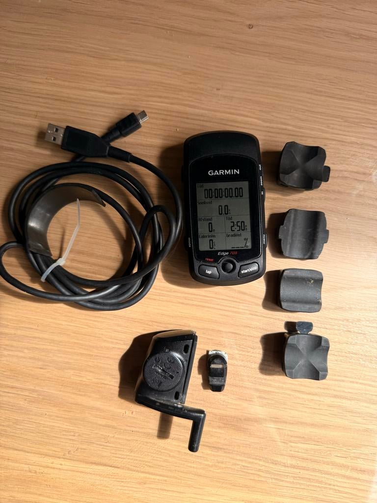Garmin Edge 705 Fietscomputer met Cadanssensor, Fietsen en Brommers, Fietsaccessoires | Fietscomputers, Ophalen of Verzenden, Cadanssensor