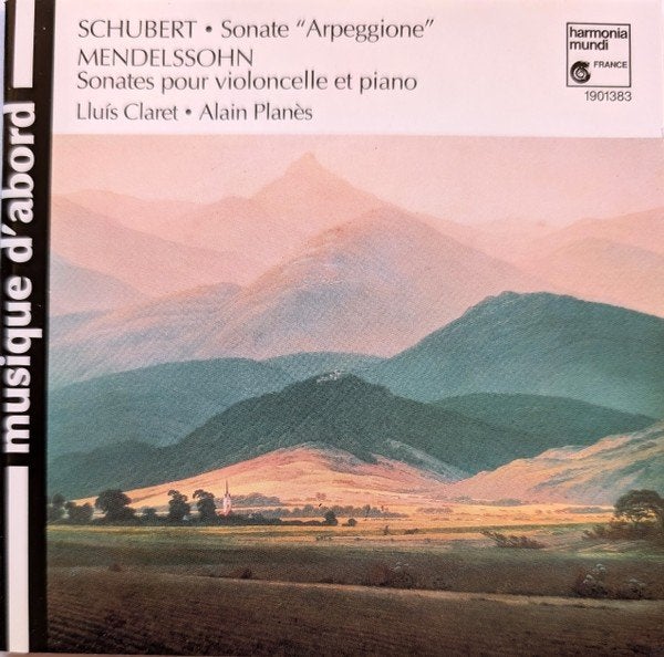 SCHUBERT Sonate Arpeggione CD CLARET PLANES HM NIEUWSTAAT, Ophalen of Verzenden, Classicisme, Zo goed als nieuw, Kamermuziek