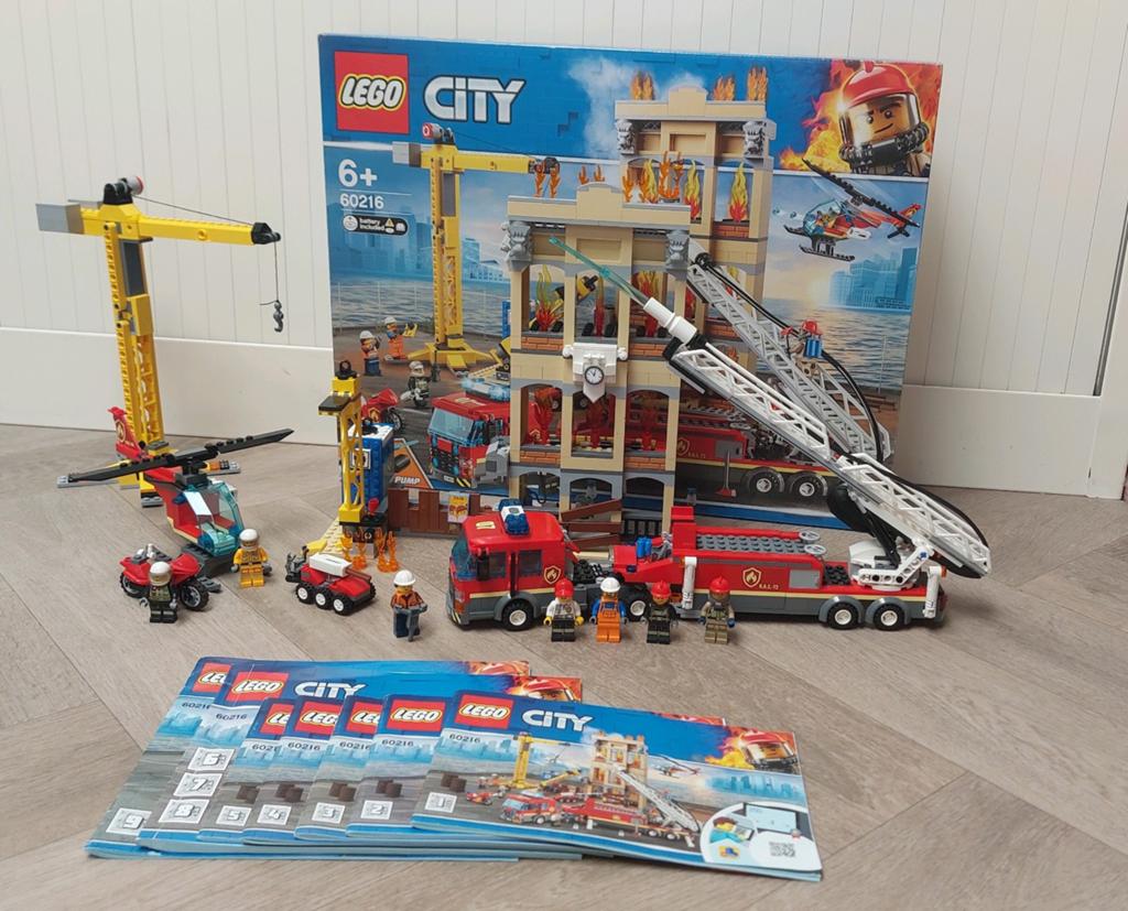 Lego City 60216 Brandweerkazerne in de stad, Ophalen of Verzenden, Zo goed als nieuw, Lego