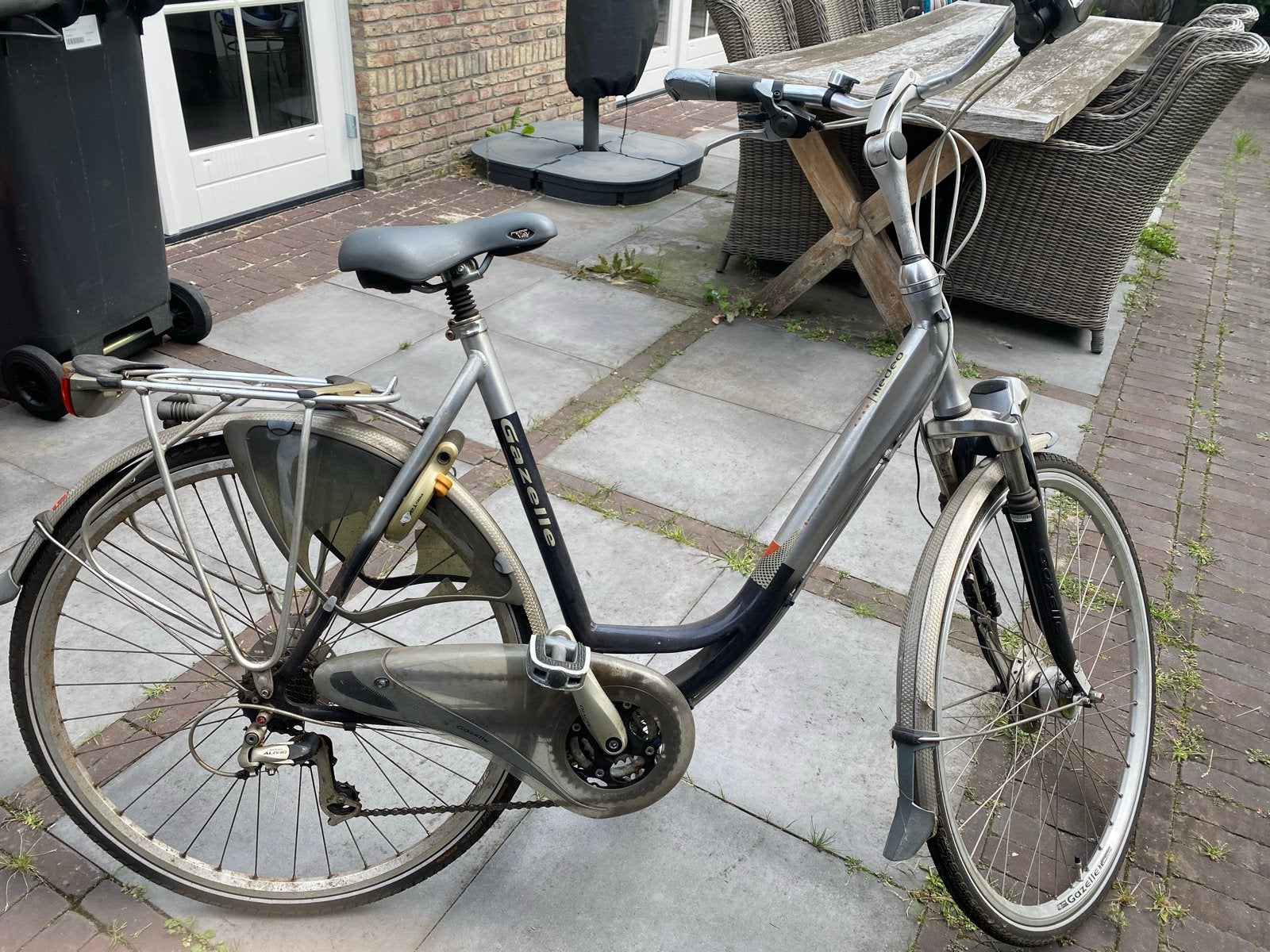 Gazelle Medeo Hybride Damesfiets - Gebruikt, Fietsen en Brommers, Fietsen | Dames | Damesfietsen, Velgrem, Versnellingen, Ophalen of Verzenden
