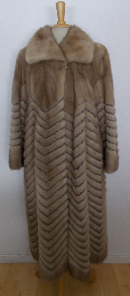 Prachtige lange bruine vintage bontjas! M, Verzenden, Zo goed als nieuw, Maat 38/40 (M), Bruin