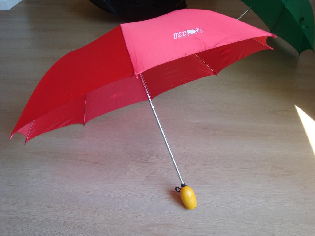 Rode paraplu met naam AXON Nieuw, Ophalen of Verzenden, Nieuw, Rood