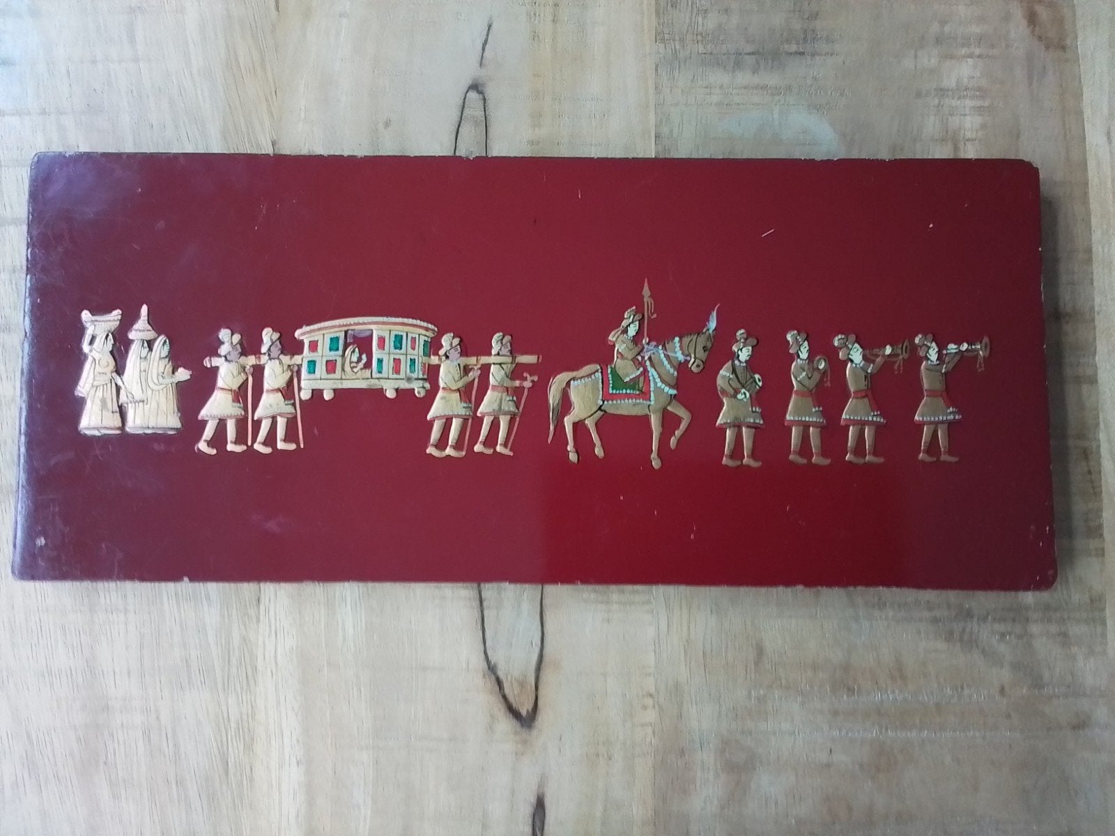 Antiek paneel uit Hyderabad  India, Ophalen of Verzenden