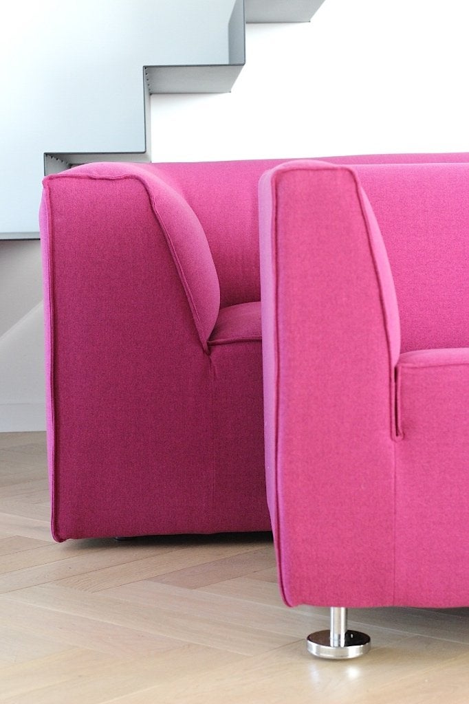 Gelderland 6900 2,5-zits fuchsia roze, Ophalen, Diba design, Driepersoons, 75 tot 100 cm
