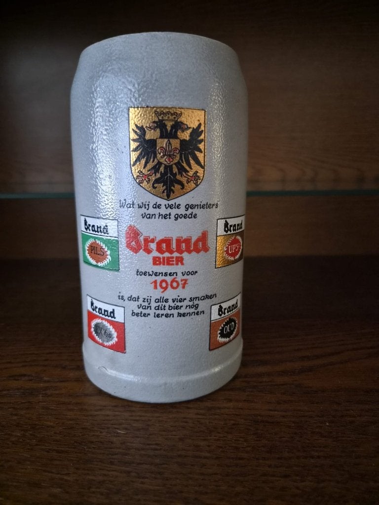 Brand Bier pul 1966, Verzamelen, Biermerken, Ophalen, Zo goed als nieuw, Pul(len), Brand