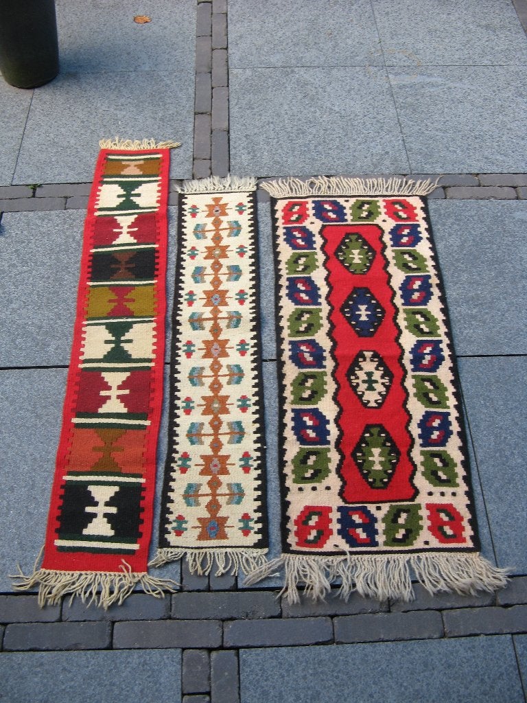 Kelim handgeweven lopers, Huis en Inrichting, Stoffering | Tapijten en Kleden, Minder dan 50 cm, Gebruikt, 100 tot 150 cm, Ophalen of Verzenden