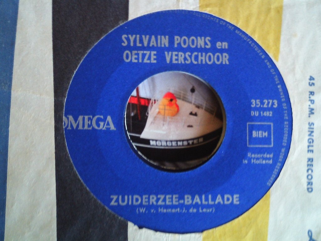 sylvain poons / oetze verschoor - zuiderzee ballade 25jun, Cd's en Dvd's, Vinyl Singles, Ophalen of Verzenden, Zo goed als nieuw