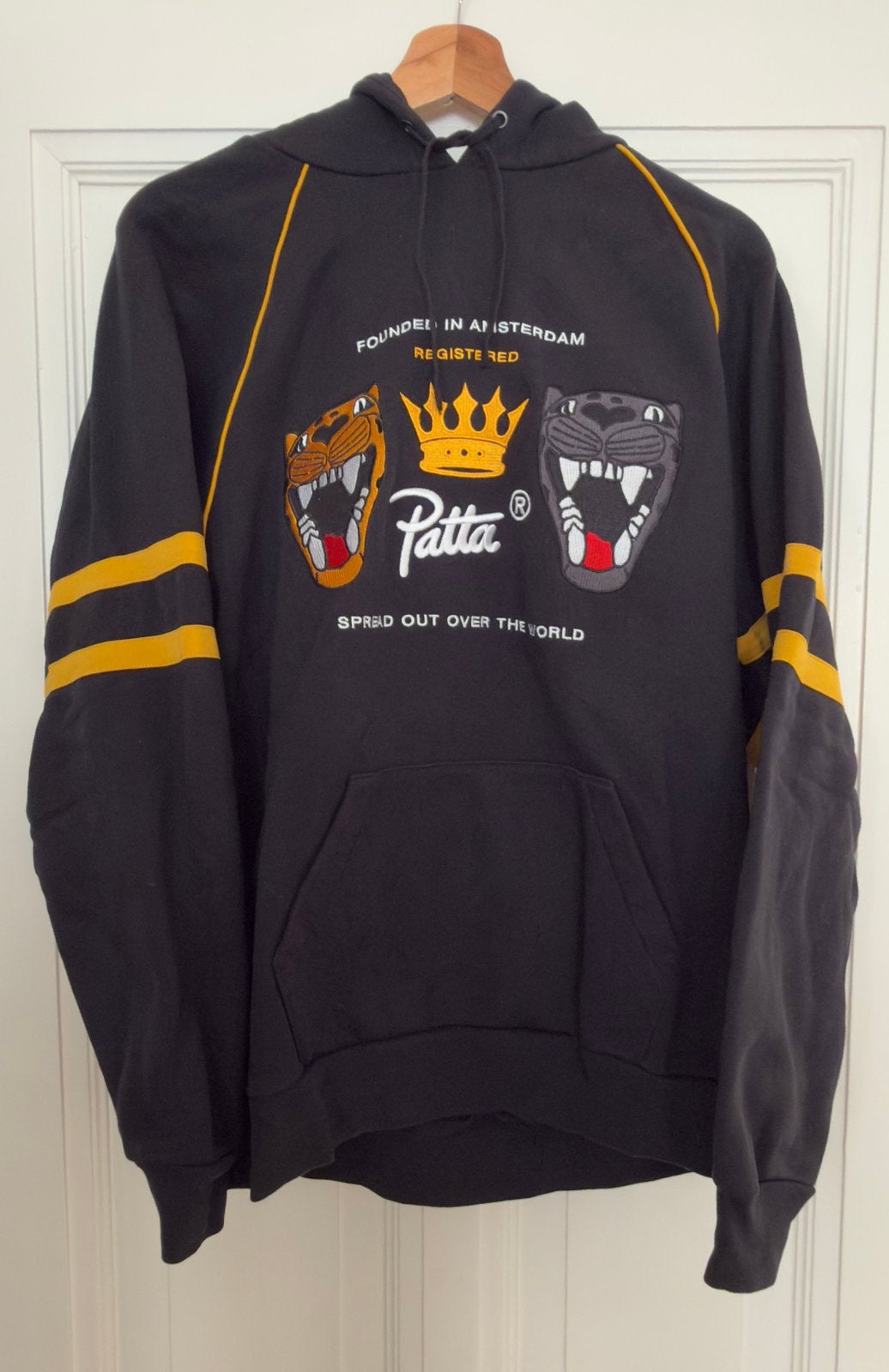 Patta hoodie | M, Ophalen of Verzenden, Zo goed als nieuw, Maat 48/50 (M), Zwart