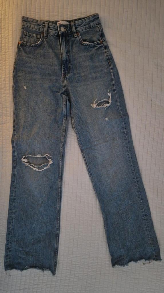 Zara boyfriends oversized spijkerbroek maat 36 blauw jeans, Zara, Zo goed als nieuw, W28 - W29 (confectie 36), Verzenden