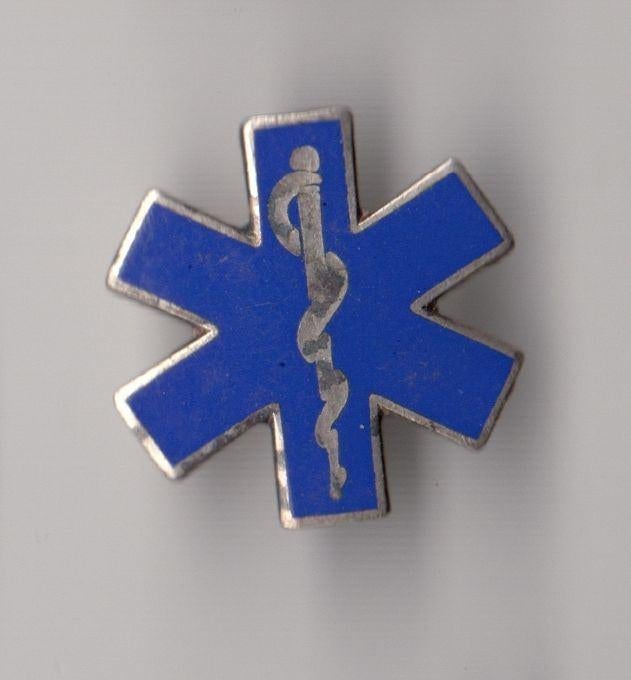 Ambulance Esculaap Dokter schildje zonder naald speldje, Gebruikt, Niet vindbaar, Niet vindbaar, Speldje of Pin
