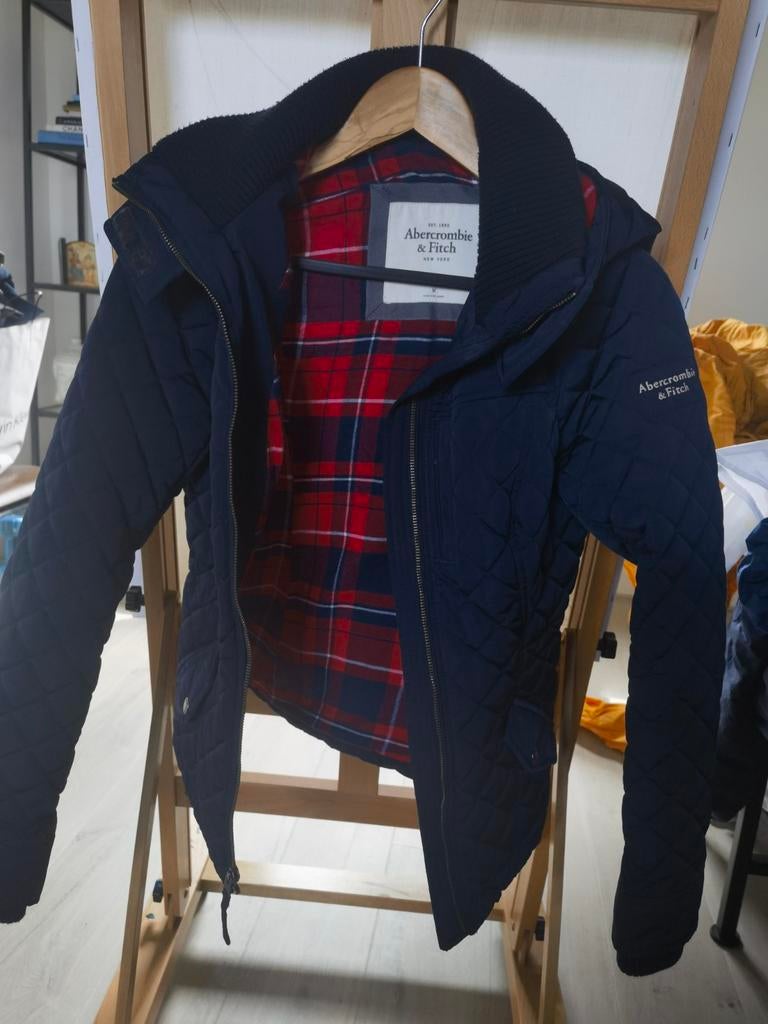 Abercrombie & Fitch dames jas, blauw, maat M (valt als S), Blauw, Ophalen of Verzenden, Maat 36 (S), Gedragen