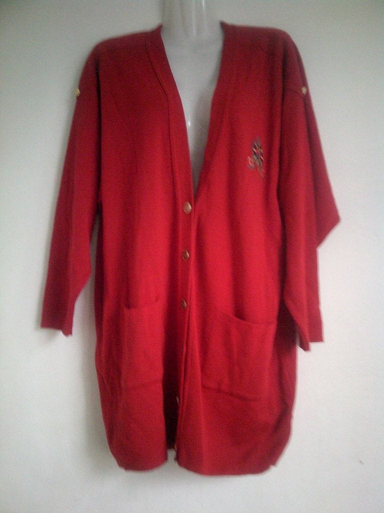 Rood vest MT 44, Kleding | Dames, Truien en Vesten, Verzenden, Zo goed als nieuw, Maat 42/44 (L), Rood
