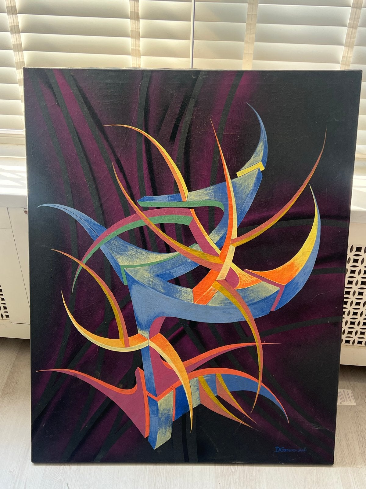 Abstract Schilderij - Kleurrijk en Modern, Antiek en Kunst, Kunst | Schilderijen | Abstract, Ophalen