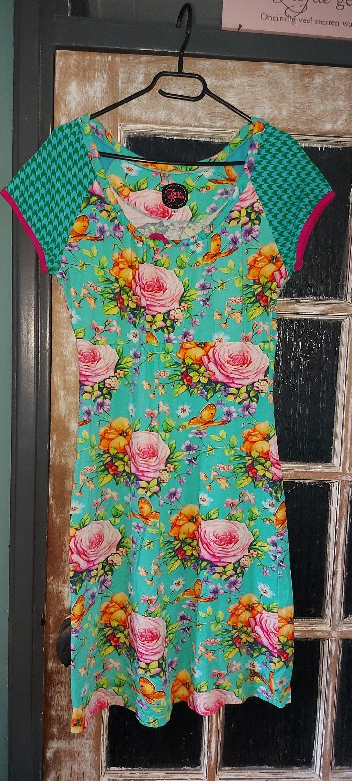 Tante Betsy jurk maat L - Bloemenprint, Kleding | Dames, Tante Betsy, Meerkleurig, Maat 42/44 (L), Ophalen of Verzenden