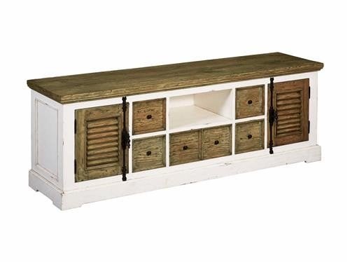 Mooie Amanda TV meubel van echt hout - 190x65x47 cm, Ophalen, 150 tot 200 cm, Zo goed als nieuw, Minder dan 100 cm