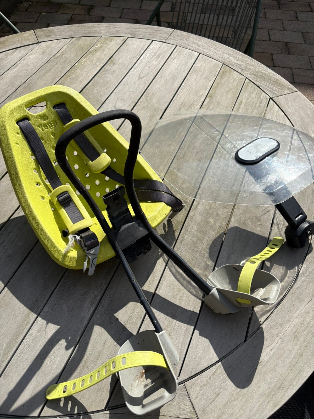 Yepp Mini fietsstoeltje, Fietsen en Brommers, Ophalen, 0 t/m 18 kg, Voorzitje, Gebruikt
