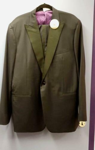 Kostuum eenmalig gedragen blauw custom made 58-60 nr 29674, Onbekend, Blauw, ., Maat 56/58 (XL)