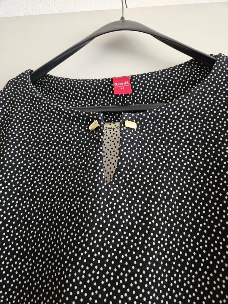 Zwart witte jurk Only M, Kleding | Dames, Grote Maten, Ophalen of Verzenden, Zo goed als nieuw, Zwart, Jurk