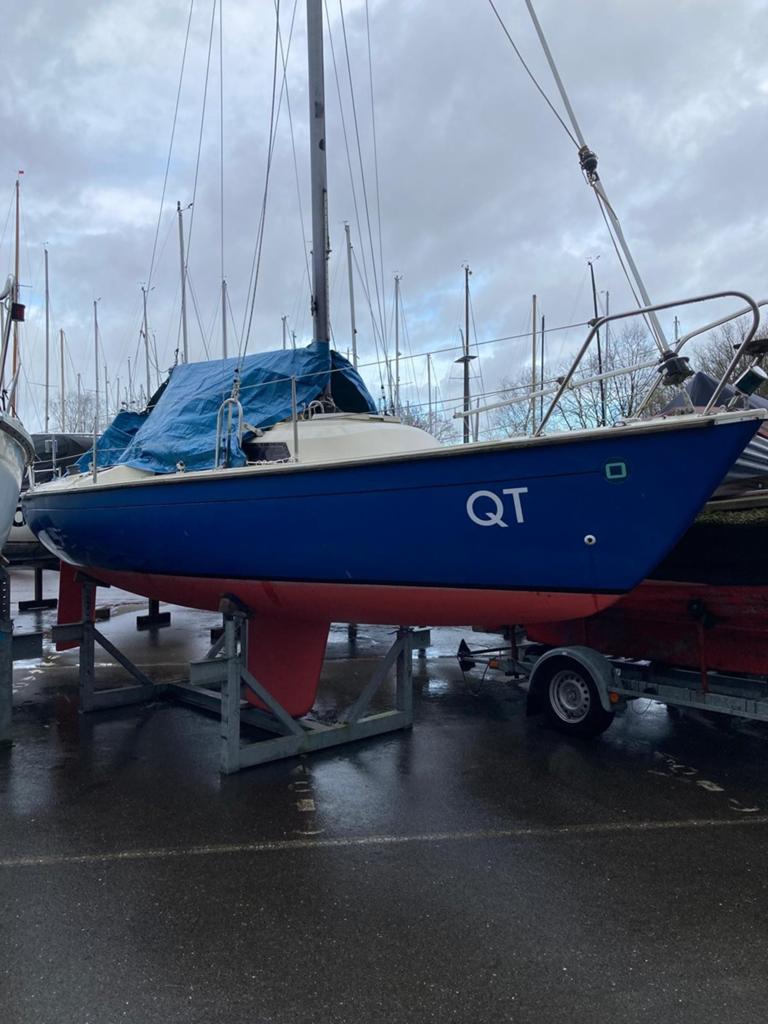 Oceaan 22 zeilboot met sprayhood en rolfok, Watersport en Boten, Kajuitzeilboten en Zeiljachten, Ophalen of Verzenden
