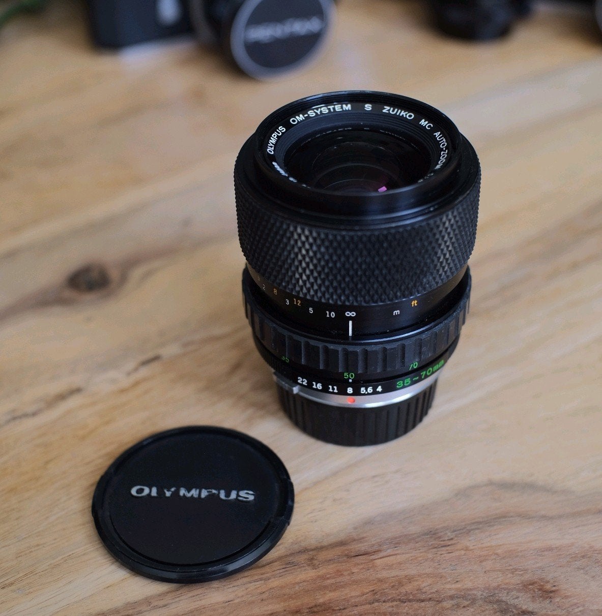 Olympus OM S Zuiko 35-70 mm f/4 zoom objectief, Gebruikt, Overige typen, Olympus, Ophalen of Verzenden