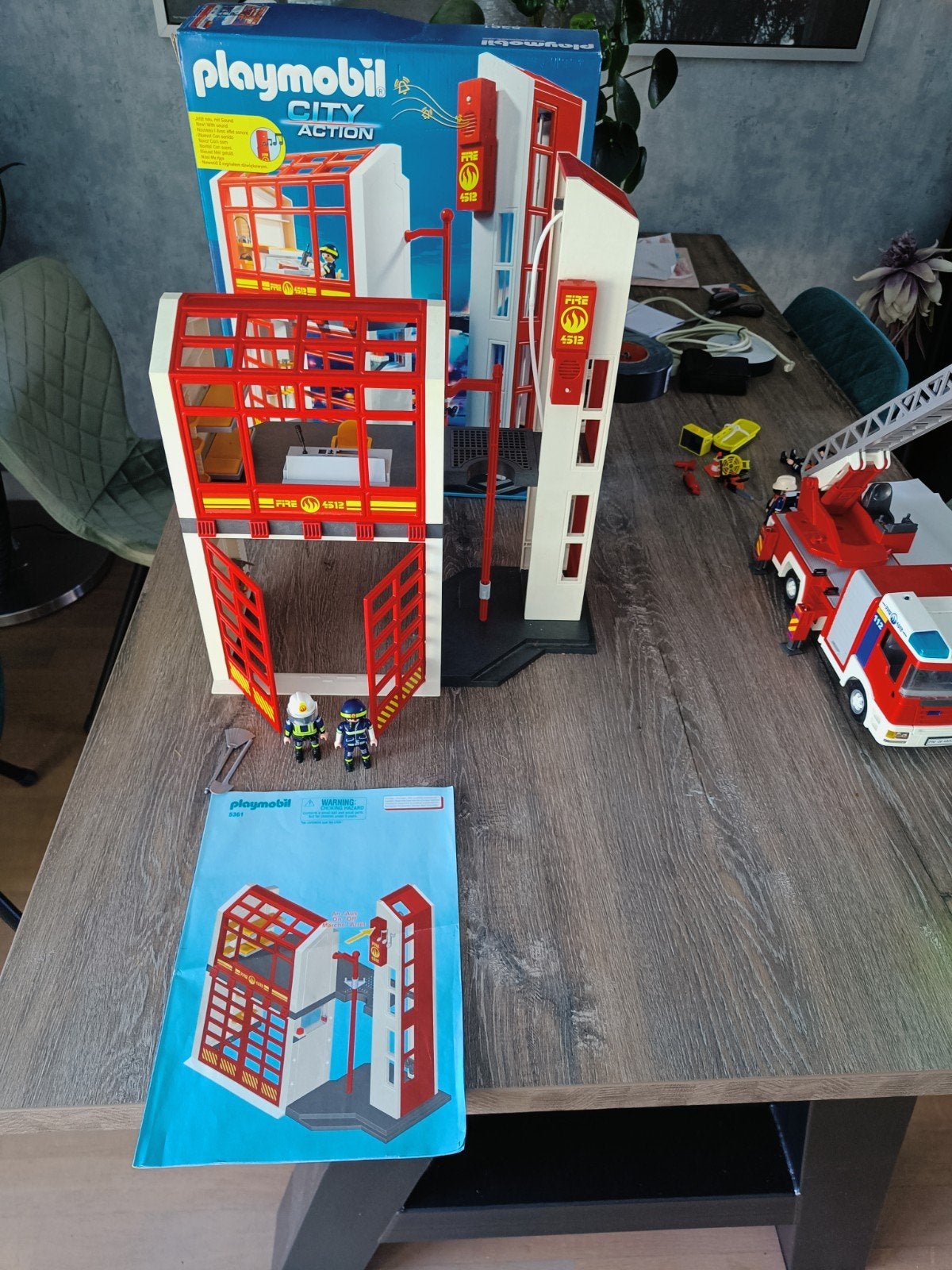 Playmobil Brandweerkazerne 5361 - City Action, Kinderen en Baby's, Speelgoed | Playmobil, Ophalen, Gebruikt, Gebouw, Complete set