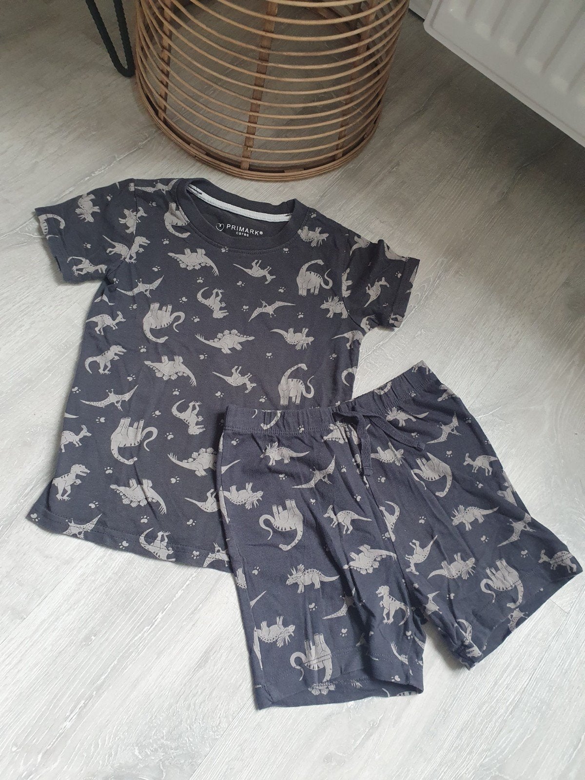 Primark Dino zomet Set - Maat 92- 98 (24/36M), Ophalen of Verzenden, Zo goed als nieuw, Setje, Primark