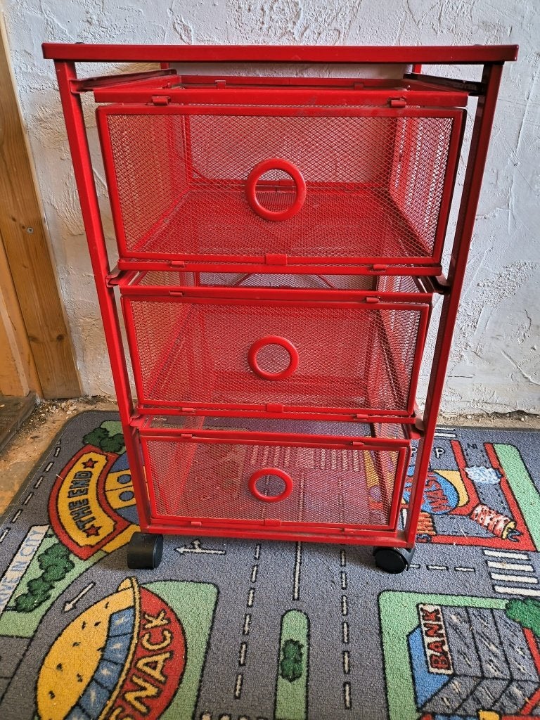ikea kastje met lades en wieltjes, Ophalen, Gebruikt
