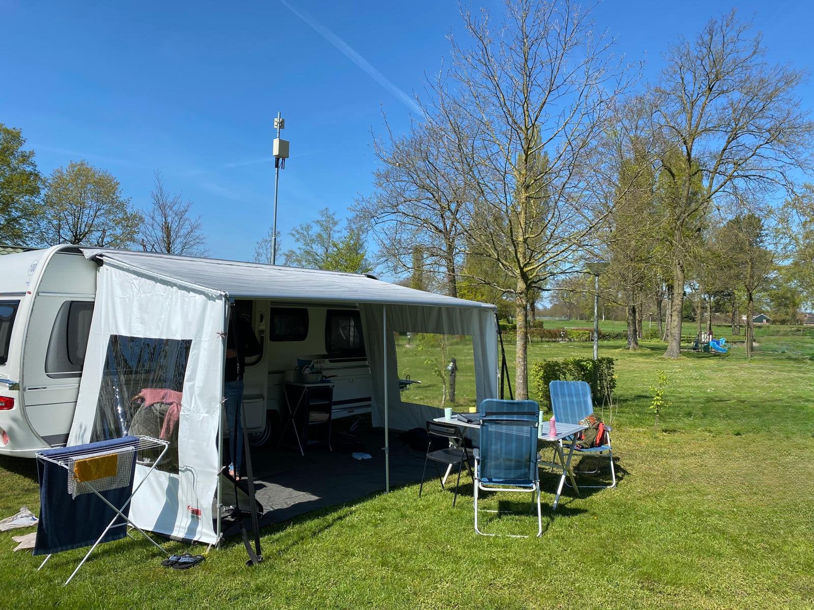 Fiamma caravanluifel, ca. 3,85m, Ophalen, Gebruikt