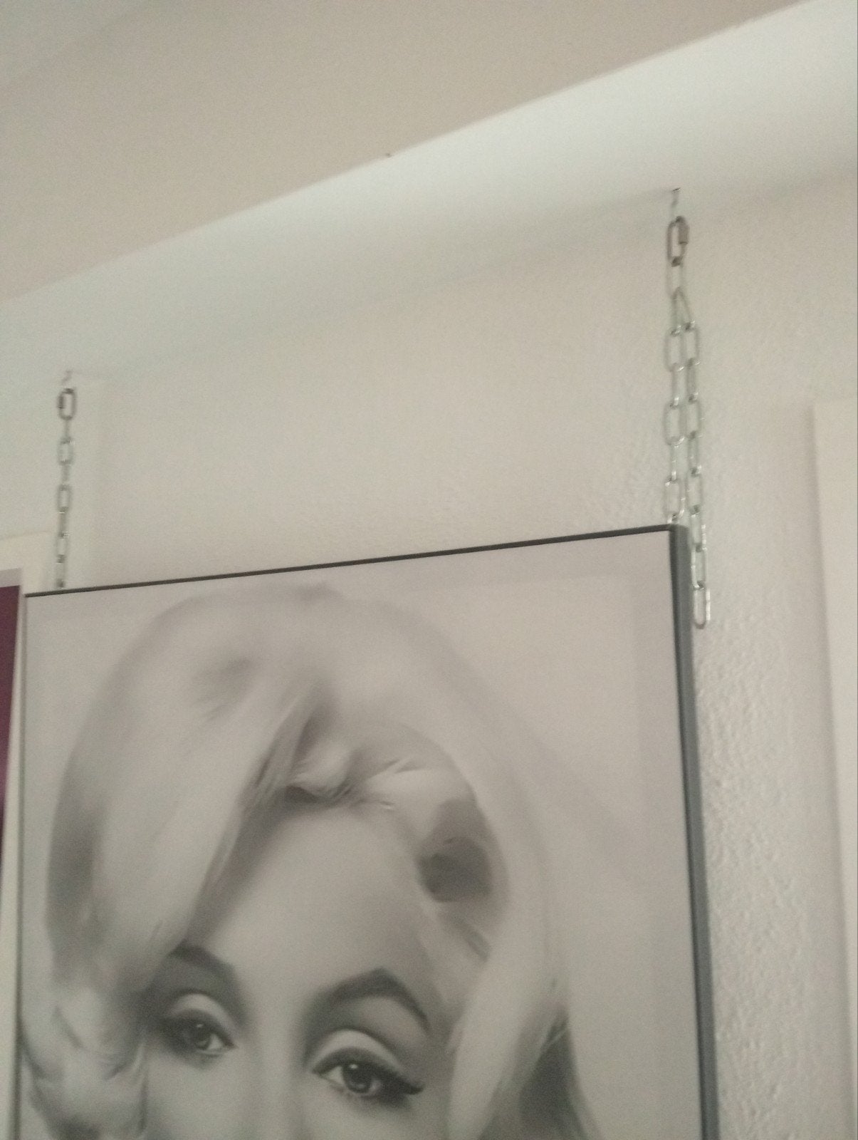 Marilyn Monroe Bubblegum Print op doek- Zwart-wit, Ophalen, 75 – 100, 50 tot 75 cm, Print