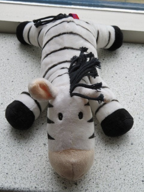 Zebra zebrapaard Emma Die Spiegelburg meet ca 32 cm breed, Ophalen of Verzenden, Zo goed als nieuw, Paard, Korrelvulling