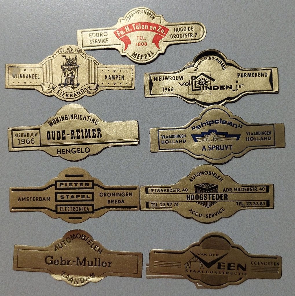 Sigarenbandjes, Ophalen of Verzenden, Sigarenbandjes