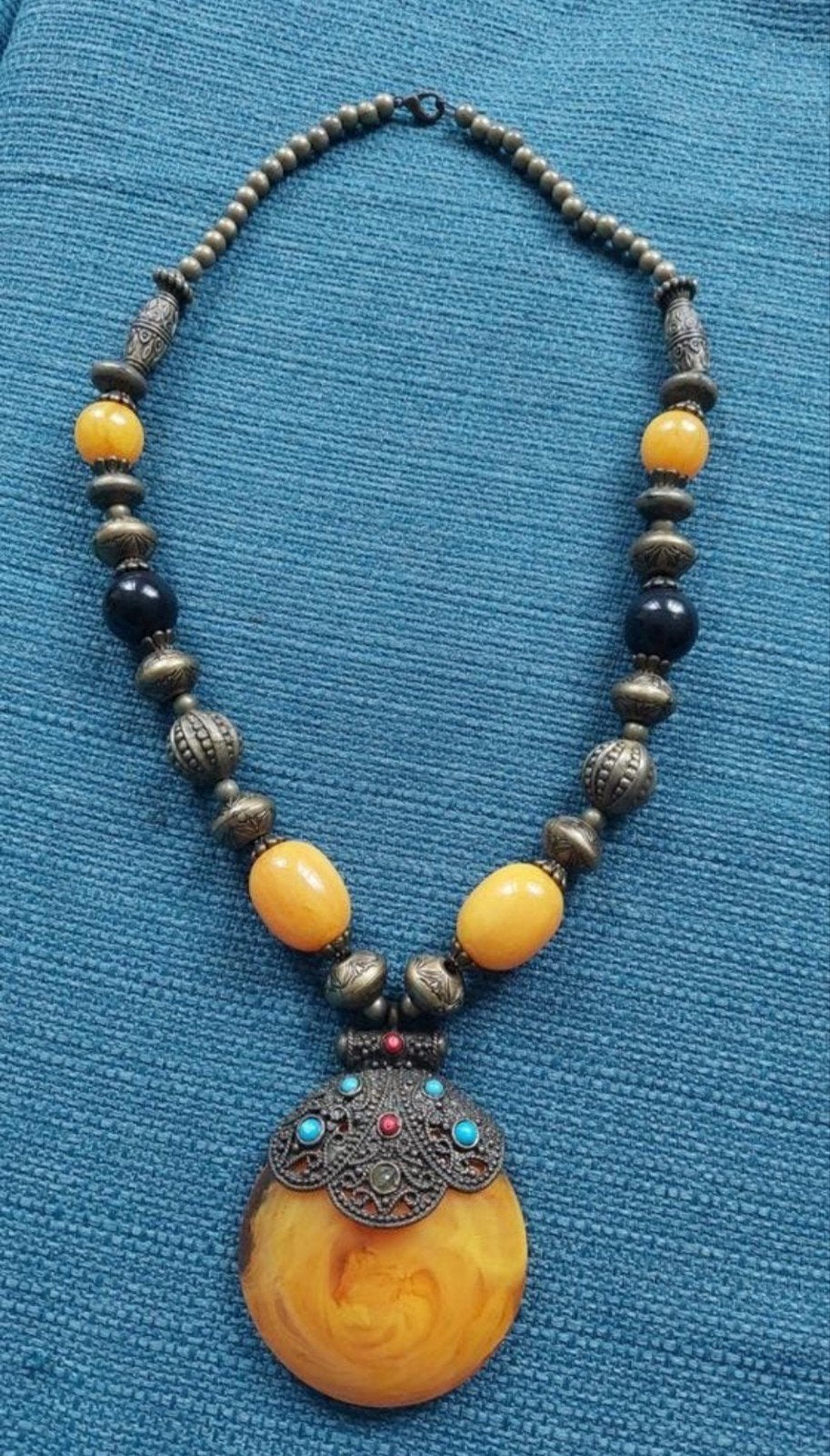 Leuke vintage Berber stijl ketting, Ophalen of Verzenden, Overige materialen