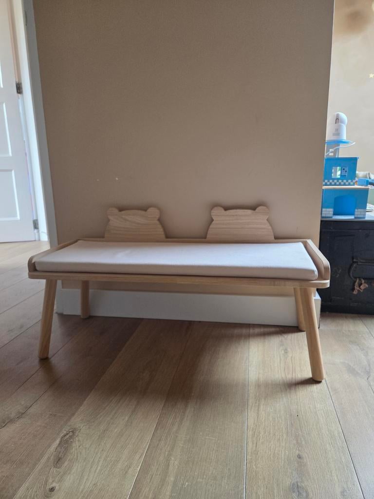 Zara home bankje kinderkamer kids room bear nursery musthave, Verzenden, Zo goed als nieuw