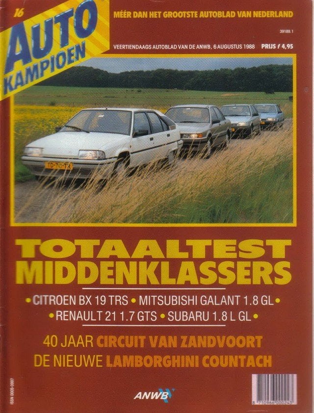 Autokampioen 16 1988 : Citroen BX - Subaru Leone - Renault, Ophalen of Verzenden, Gelezen, Algemeen