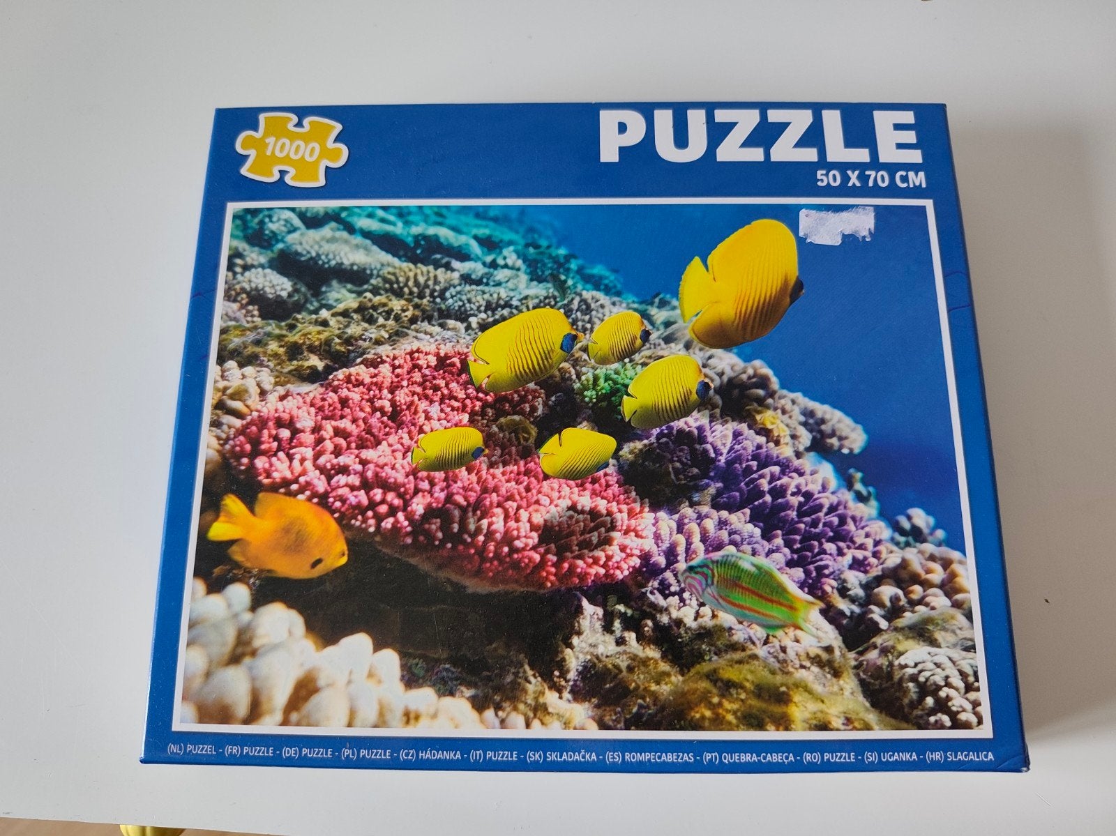Puzzel 1000 stukjes - Onderwaterwereld met vissen, Ophalen