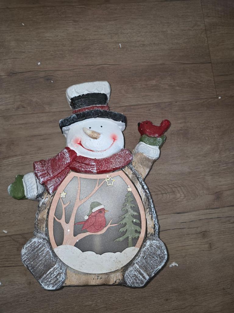 Leuke sneeuwpoppen licht in zijn buik, Diversen, Kerst, Ophalen, Zo goed als nieuw
