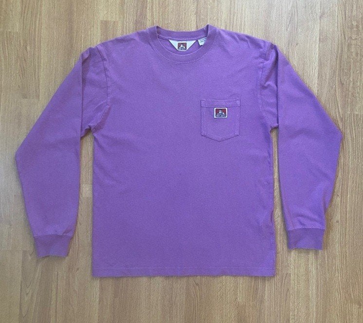 Ben Davis - paarse longsleeve, Maat 38/40 (M), Paars, Ophalen of Verzenden, Zo goed als nieuw