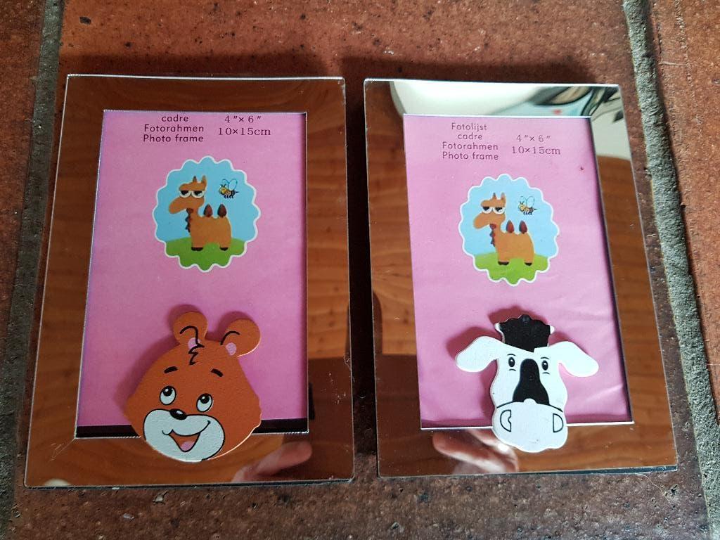 2 fotolijstjes met spiegelrandje, Ophalen of Verzenden, Nieuw