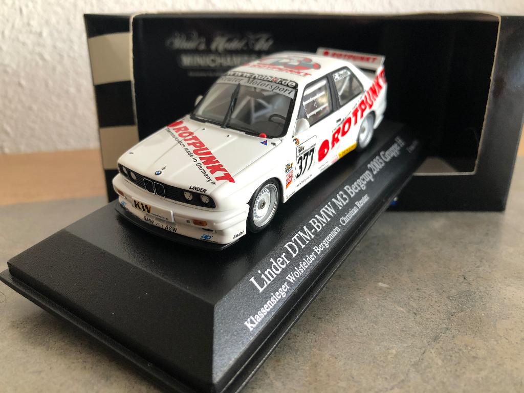 Mdl.031 / BMW E30 M3 " Rotpunkt " #377 (Reuter Motorsport), Ophalen of Verzenden, Nieuw, Auto, MiniChamps