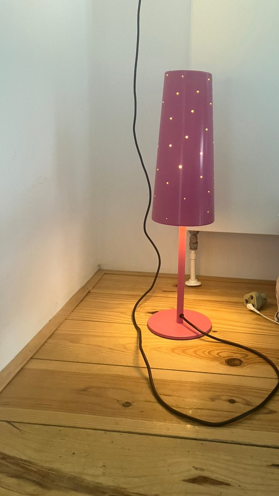 Ikea tallvik lamp roze, Roze, Ophalen of Verzenden, Gebruikt, Metaal