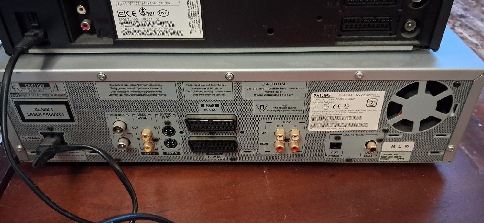 Philips DVDR990/021 DVD Recorder - Prima werkend, Ophalen, Philips, Gebruikt, -