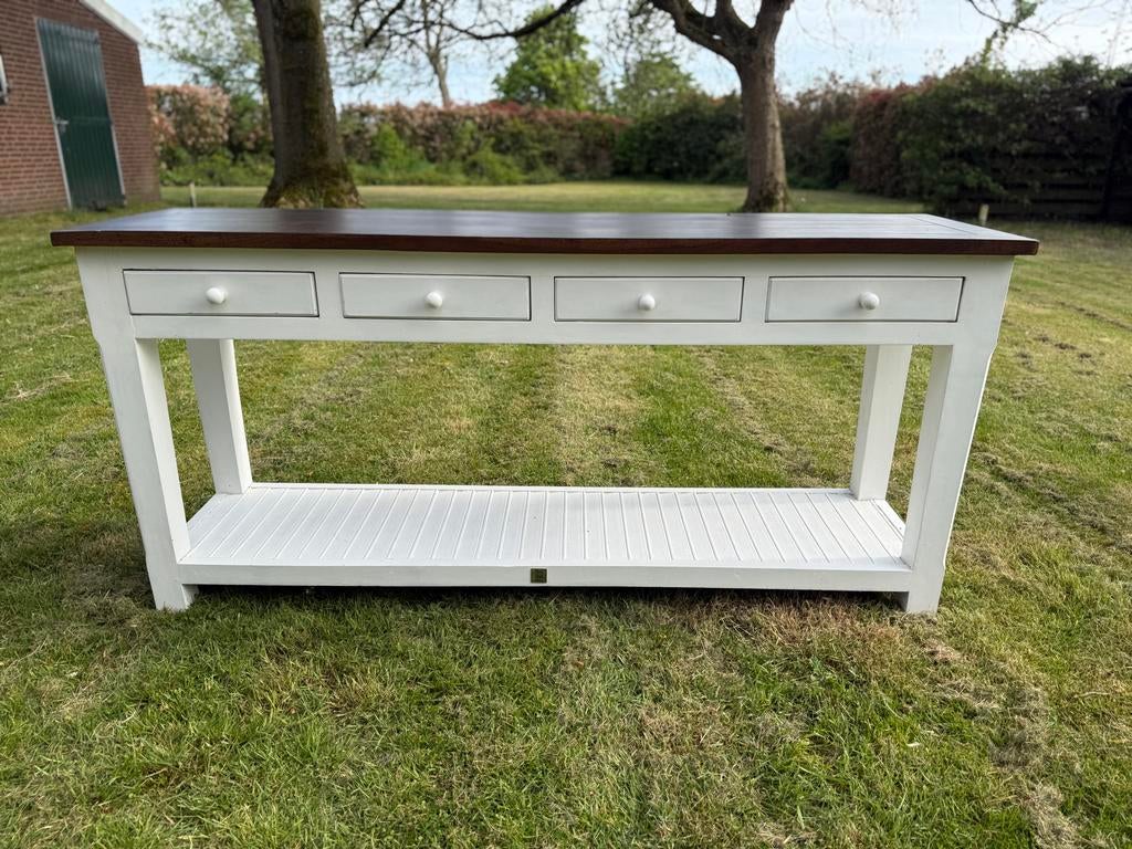 Riviera Maison sidetable - Zo goed als nieuw, Huis en Inrichting, Tafels | Sidetables, Ophalen, Zo goed als nieuw, 150 tot 200 cm